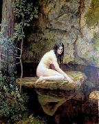John Collier The water nymph painting